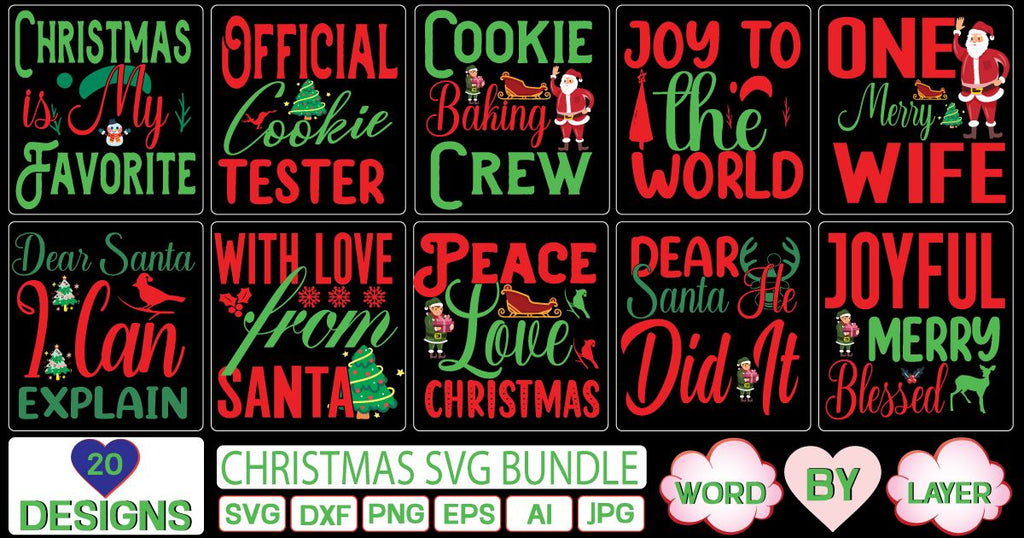 Christmas svg bundle SVG Cut File - So Fontsy