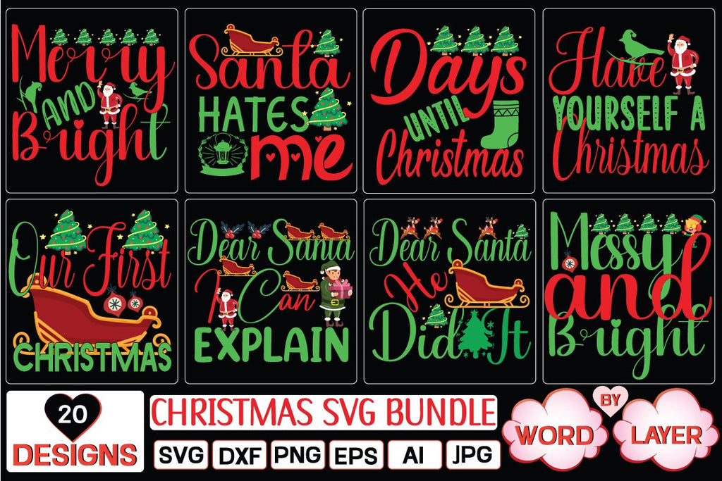 Christmas svg bundle SVG Cut File - So Fontsy