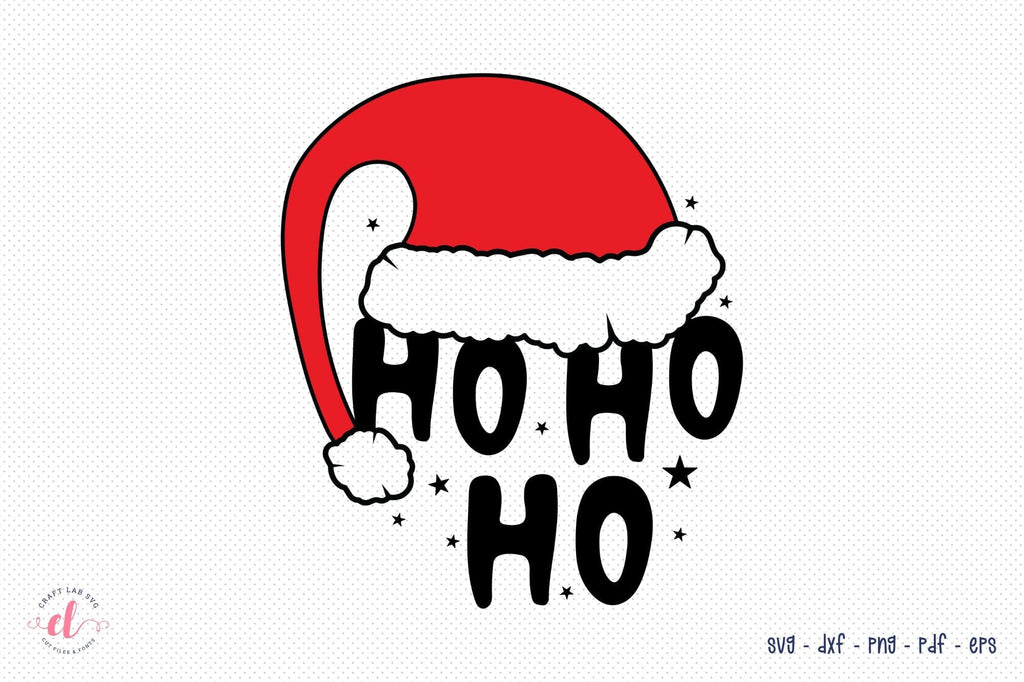 Ho Ho Ho Christmas Title SVG scrapbook cut file cute clipart files