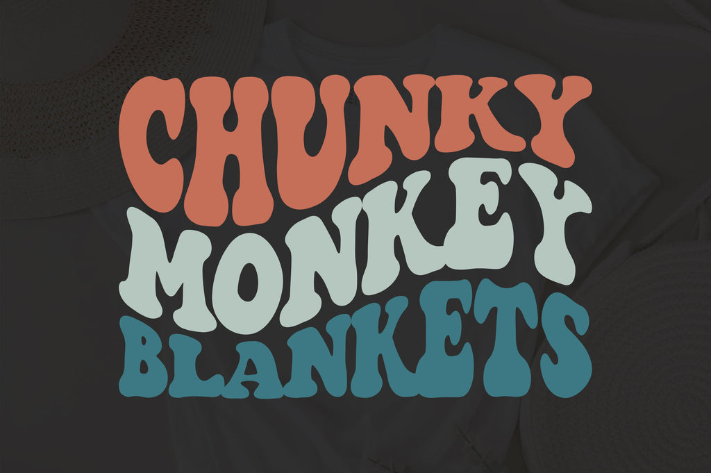 Chunky Monkey Blankets svg, wavy style svg, EPS PNG Cricut Instant