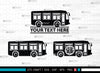 City Bus Monogram, City Bus Silhouette, City Vehicles Svg, School Bus Svg, Camper Van Svg, City Bus Svg, SB00040 SVG ETC Craft