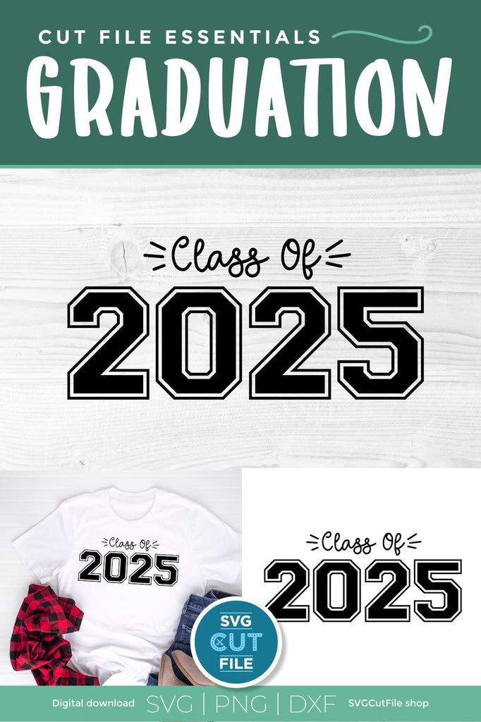 Class of 2025 svg, cute 2025 grad svg, 2025 graduation svg - So Fontsy