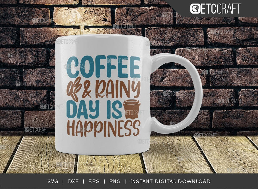 SVG Digital Download Rainy Days Title Cut File Digital Cutting 