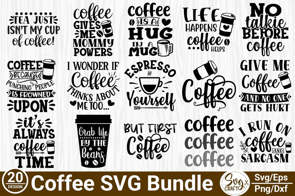 Funny SVG Bundle - 20 Funny SVG Quotes