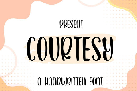 Courtesy Font JH-CreativeFont