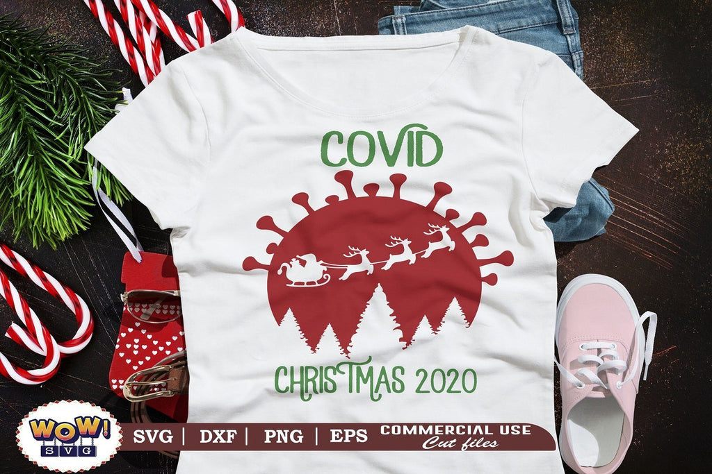 Covid Christmas 2020 svg, Christmas svg, Dxf, Png So Fontsy