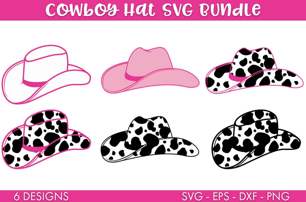 pink cowboy hat and boots clipart