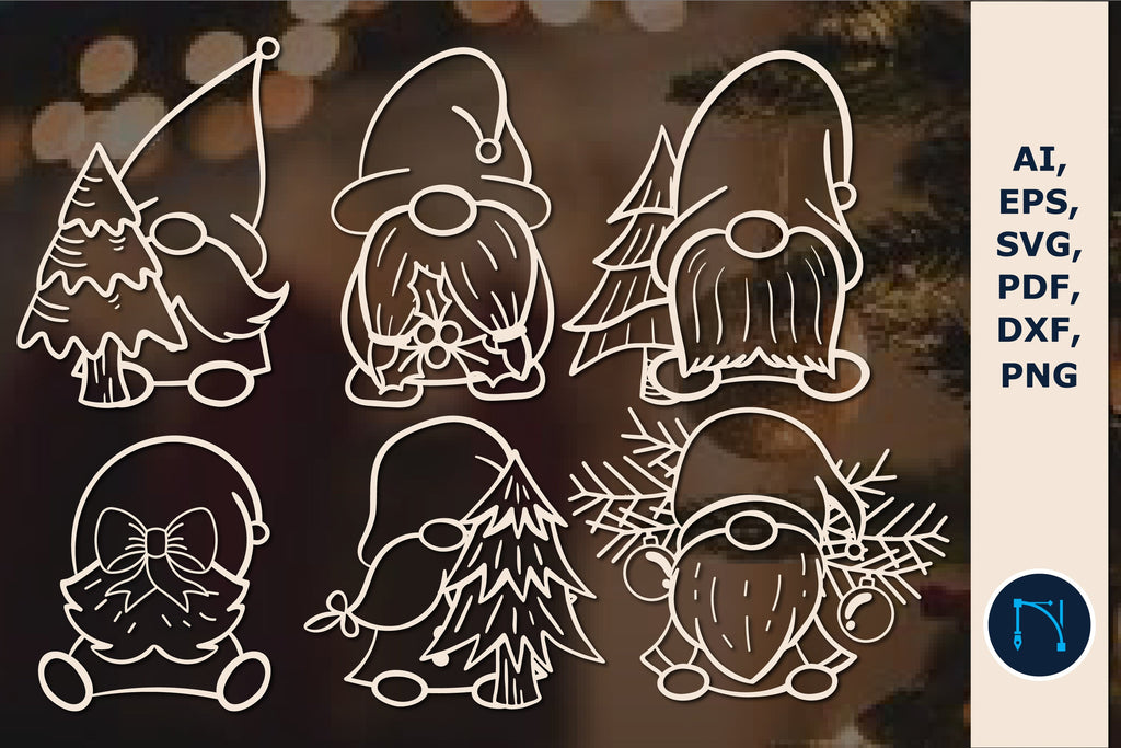 Cricut Christmas gnome SVG bundle - So Fontsy