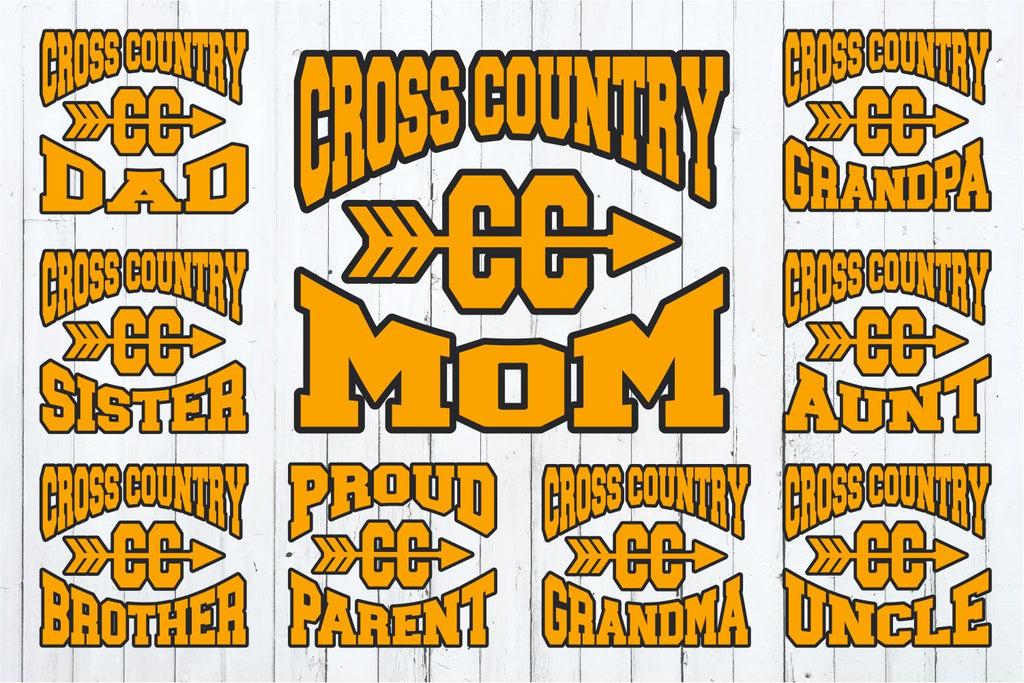 Cross Country Bundle svg, Cross Country Family svg, dxf, eps, png, Cro