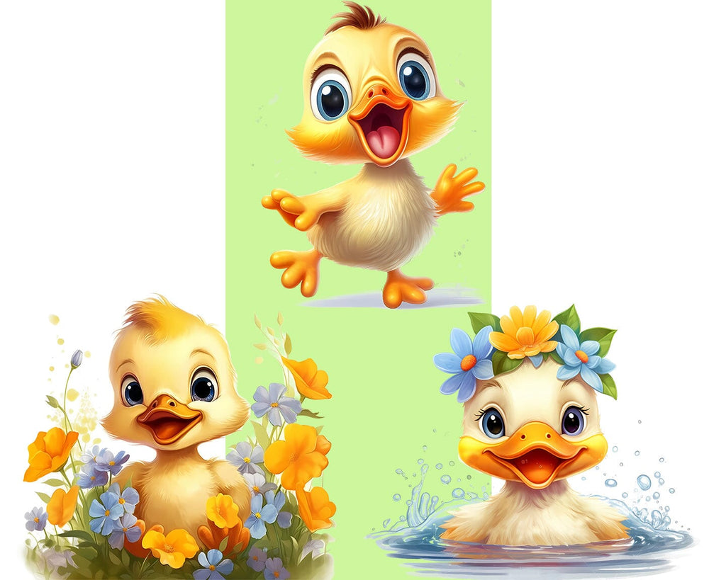 cute baby duck clip art