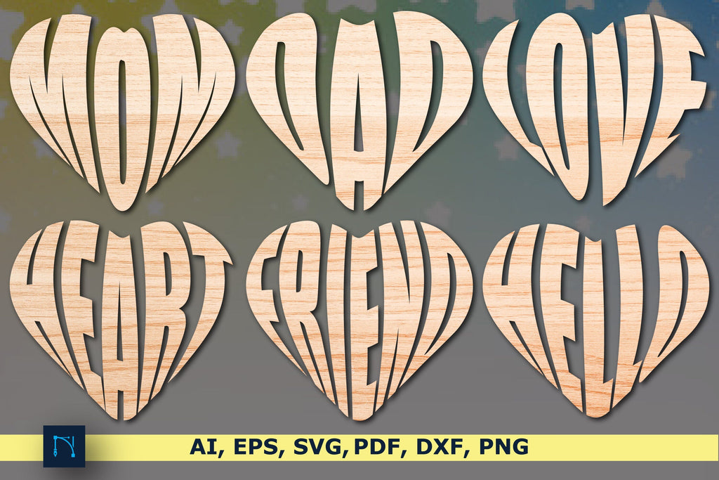 cute valentine heart SVG cut file Bundle - So Fontsy