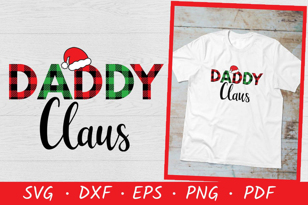 Daddy Claus Svg, Dxf, Png, Eps - So Fontsy