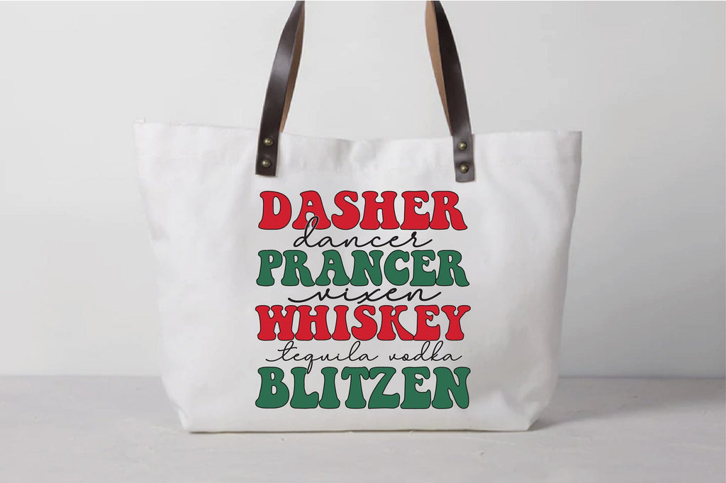Dasher Dancer Prancer Vixen Whiskey Tequila Vodka Blitzen - So Fontsy