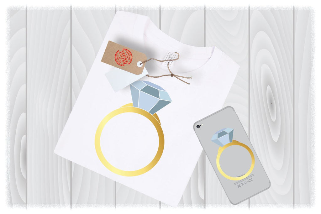 Diamond Ring SVG Files for Cricut Designs | Engagement SVG Files ...