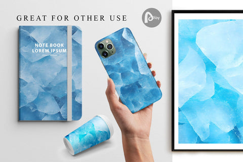 Digital Paper Cold Ice Textures Digital Pattern artnoy