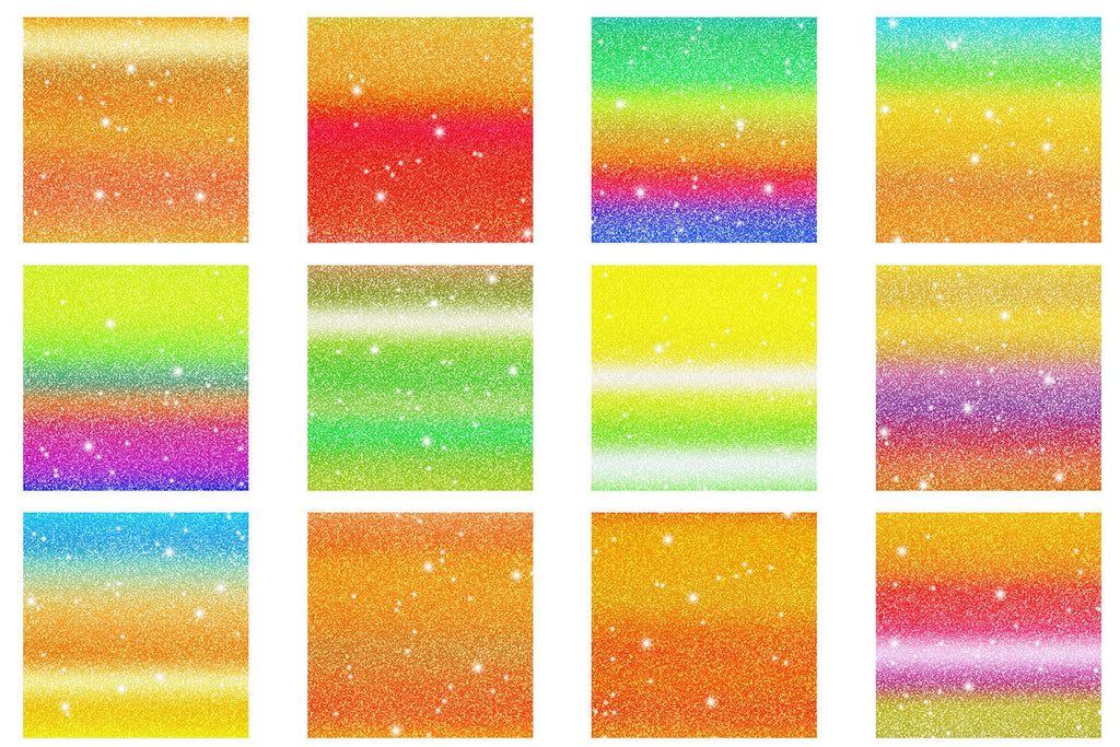Digital Paper glitter texture and gradient rainbow color background ...