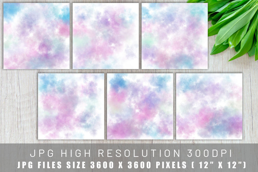 Digital Paper Watercolor background - So Fontsy