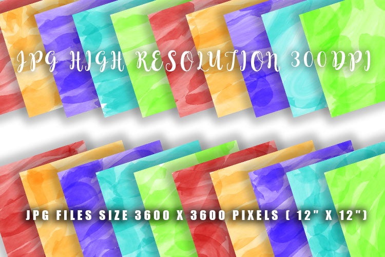 Digital Paper watercolor background - So Fontsy