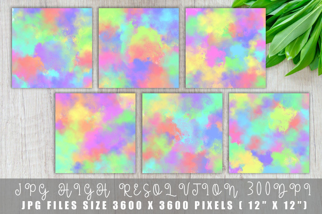 Digital Paper Watercolor background - So Fontsy