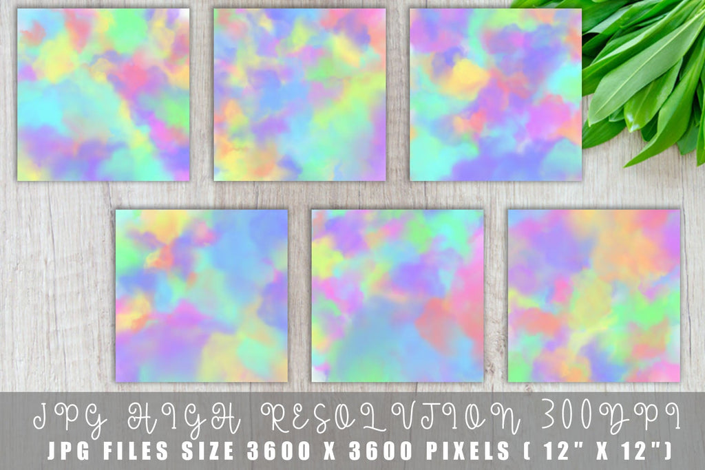 Digital Paper Watercolor background - So Fontsy