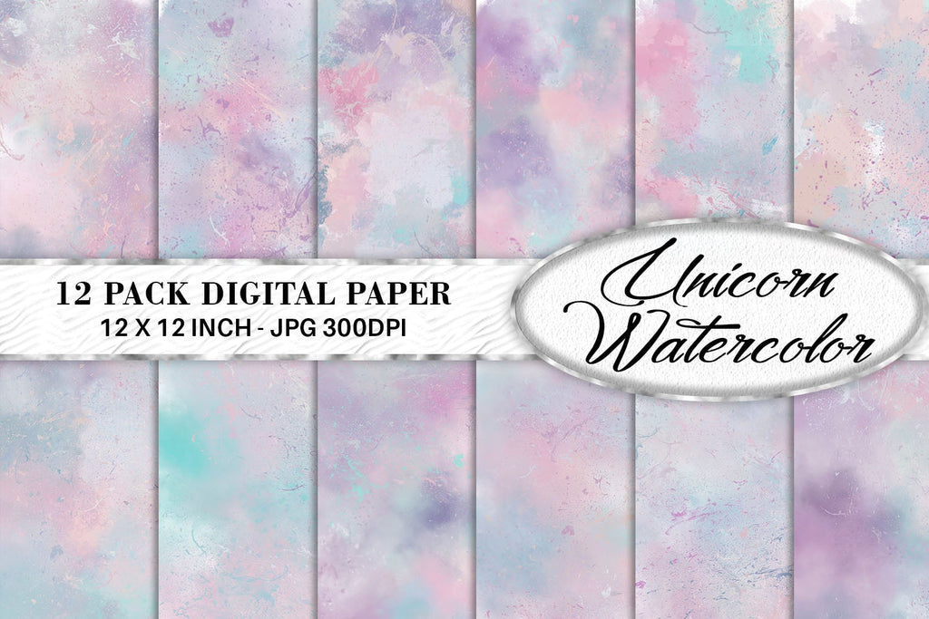 Digital Paper Watercolor background - So Fontsy