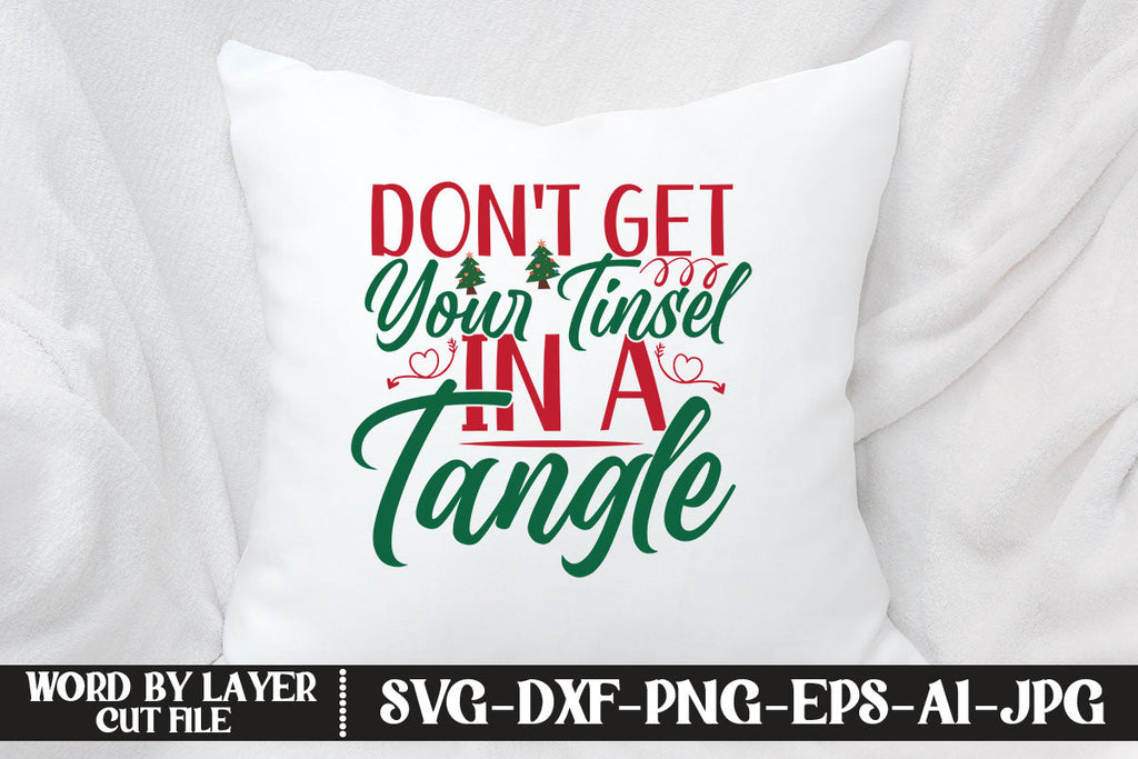 Tinsel In A Tangle Pillow