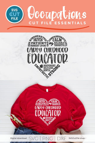 Early childhood educator svg, early childhood teacher, Prek Teacher svg, ece svg, ece teacher svg, early learning, daycare svg, subway art SVG SVG Cut File