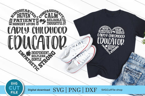 Early childhood educator svg, early childhood teacher, Prek Teacher svg, ece svg, ece teacher svg, early learning, daycare svg, subway art SVG SVG Cut File