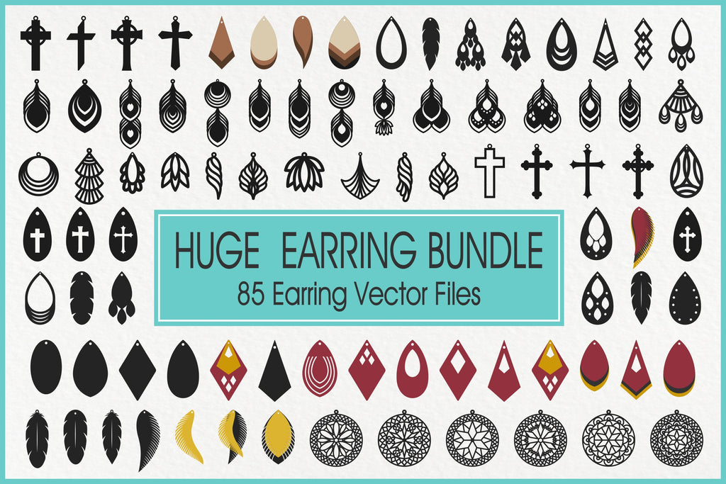 Free svg faux deals leather earrings