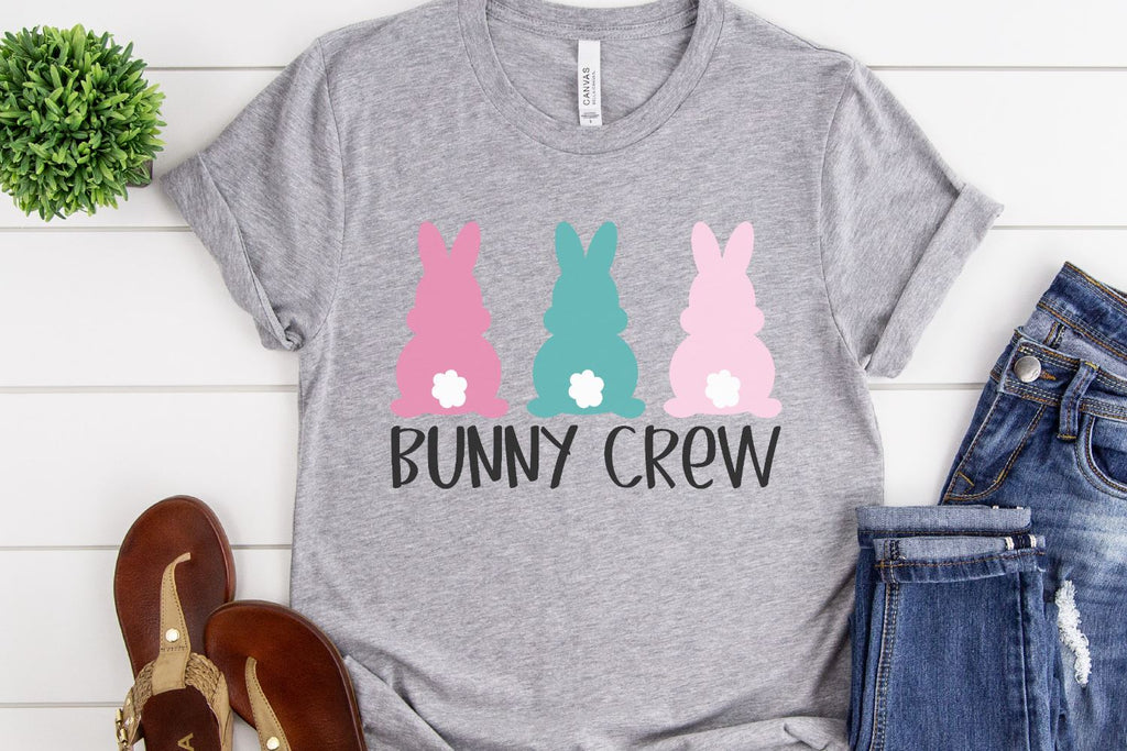 Easter Bunny Crew - Easter SVG -Three Girl Bunnies SVG - Bunny Crew SVG ...