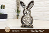 Easter Bunny Multilayer Laser Cut Files, Mandala, SVG, 3D Designs SVG LaserCutano