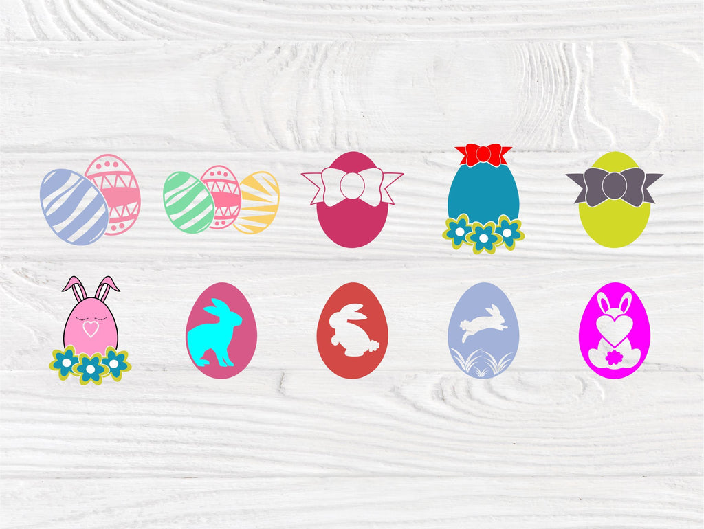 Easter Eggs SVG Cut File | 50 Egg Clipart | Svg Bundle | Egg Svg ...