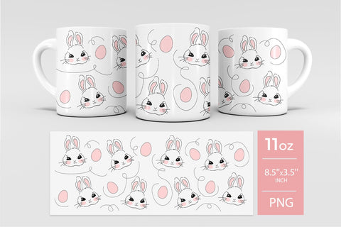 Easter mug sublimation wrap Sublimation KMarinaDesign