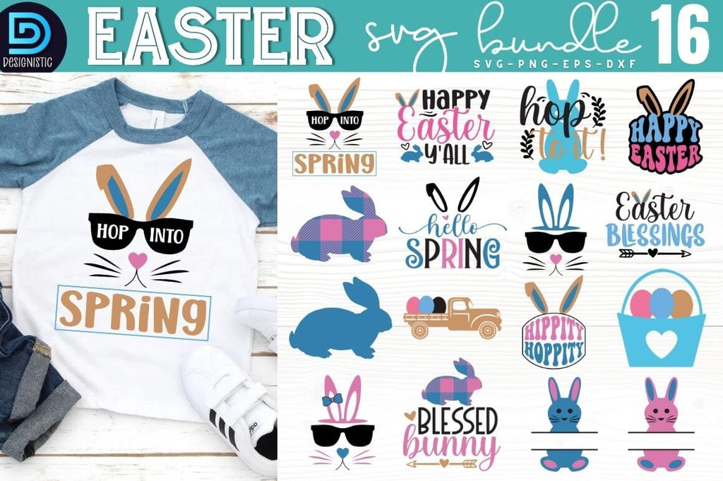 Easter SVG Bundle, Happy Easter SVG Bundle - So Fontsy
