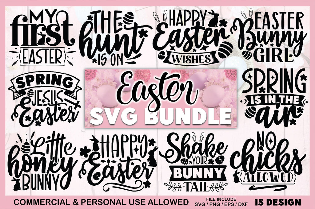 Easter SVG Bundle - So Fontsy