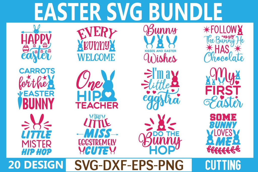 Easter SVG bundle - So Fontsy