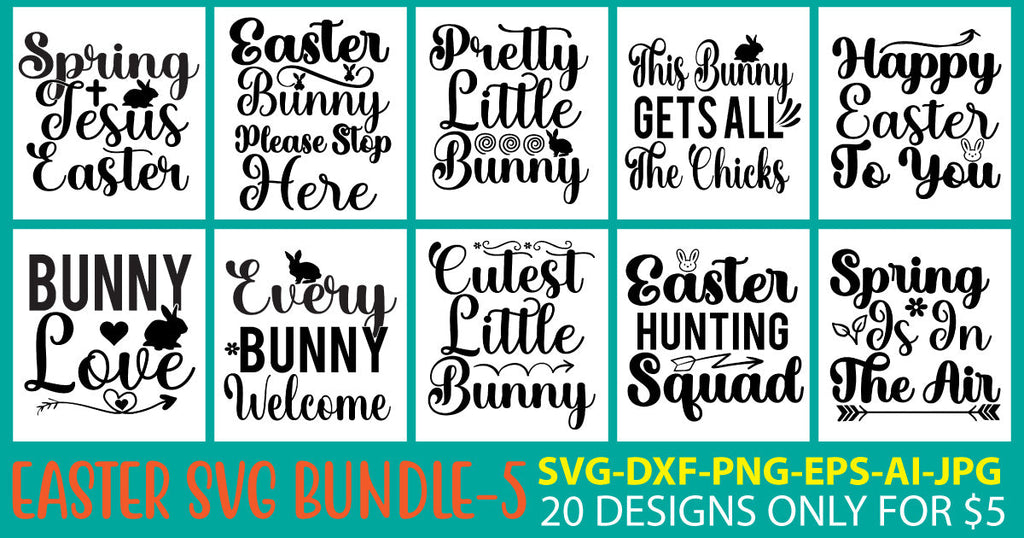 Easter Svg Bundle - So Fontsy