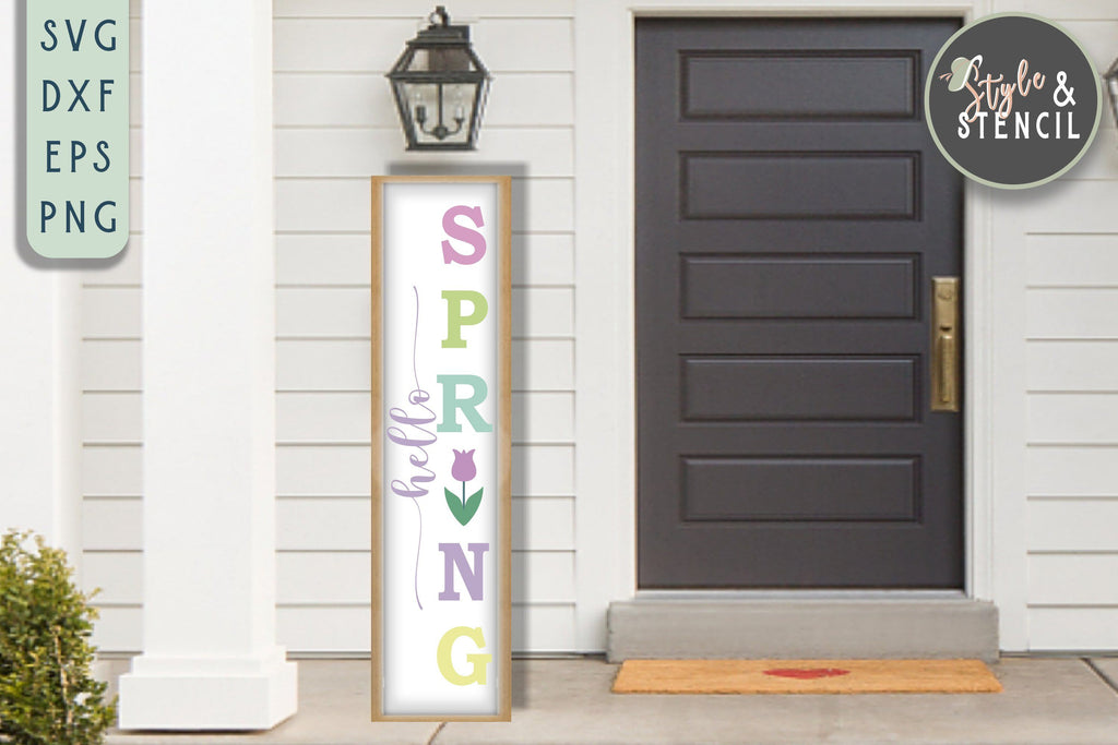 Easter Vertical Sign Mini Bundle SVG - Easter Porch Sign SVG - Spring ...