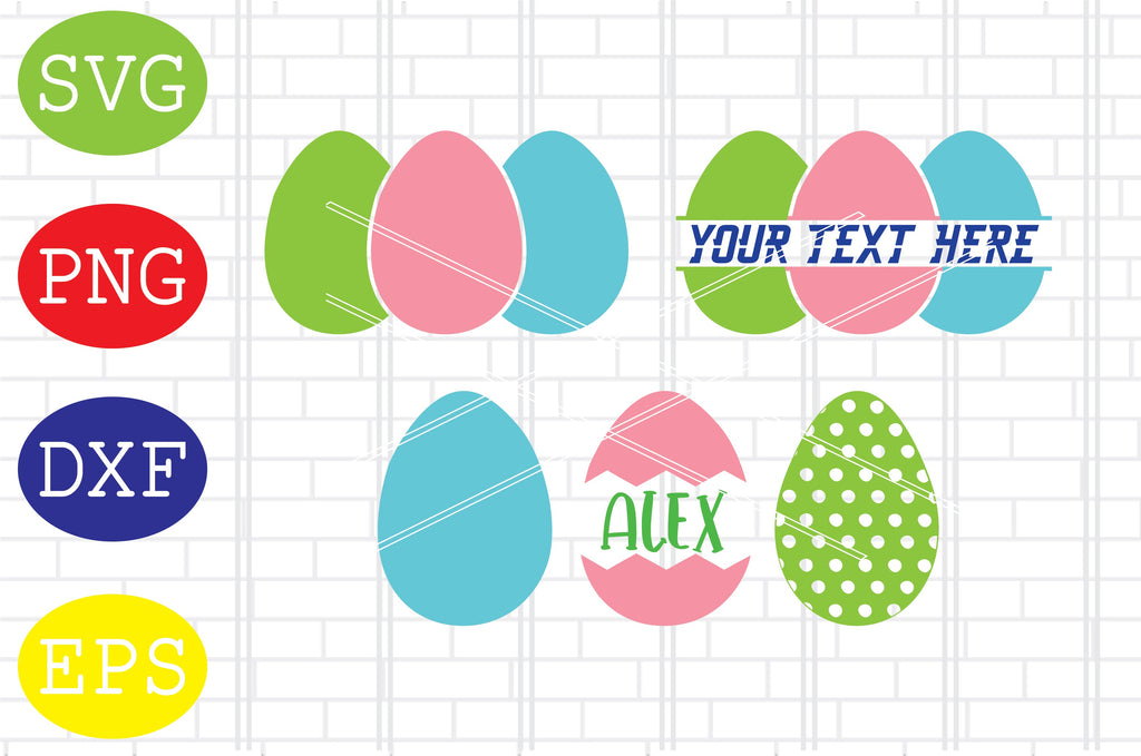 Eggs Easter Bundle Svg, Easter Bunny Svg, Happy Easter Svg, Png, Eps ...