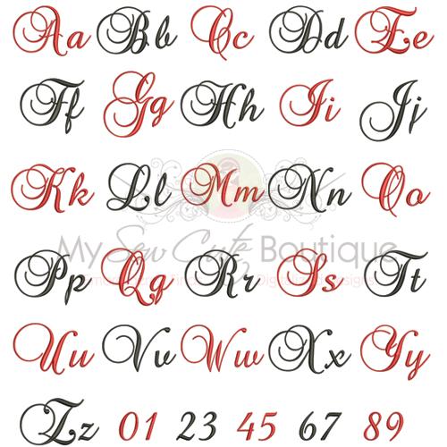 cursive alphabet letters designs