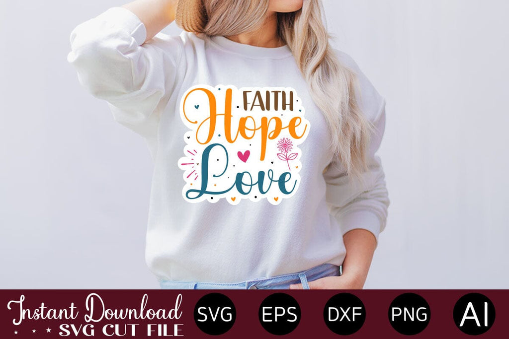 Faith Hope Love Sticker