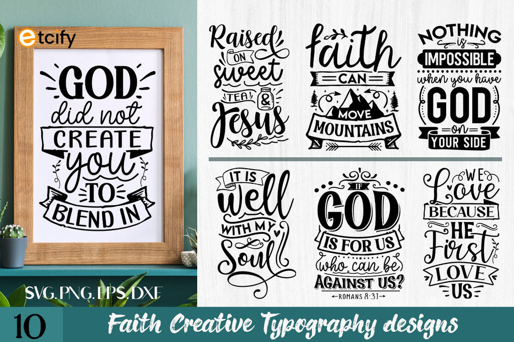 Christian stickers Bundle vol- 1 - So Fontsy