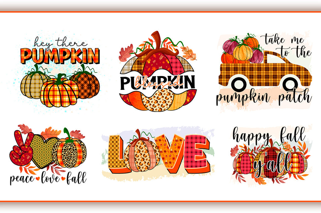 Fall, Autumn Sublimation Bundle PNG - So Fontsy