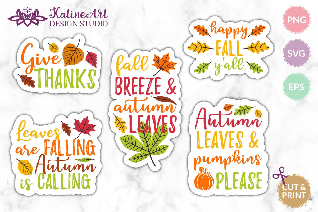 Autumn / Fall Deco Stickers Vol.1