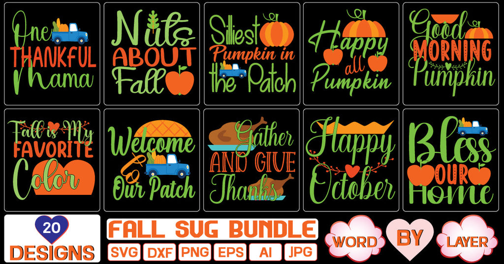 fall svg bundle SVG Cut File - So Fontsy