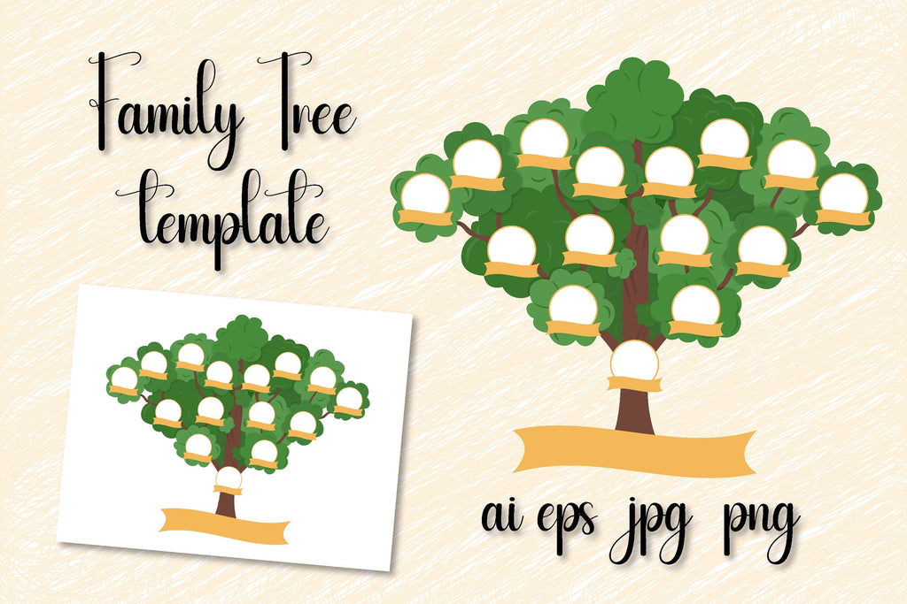 Printable Family Tree Stencil