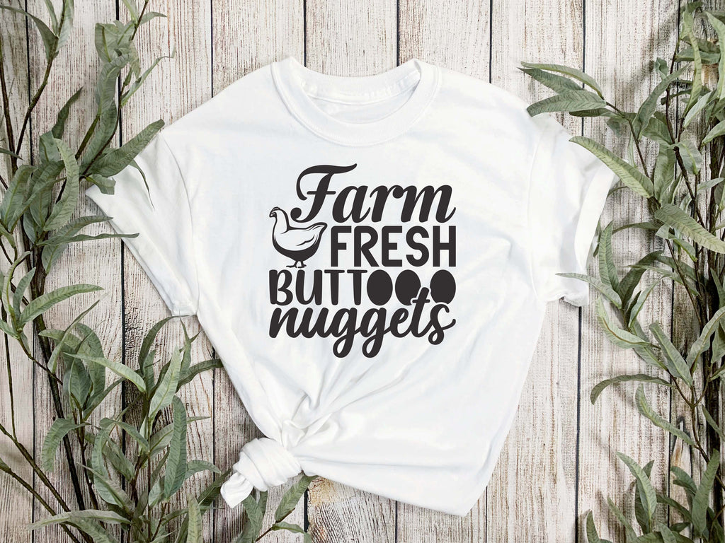 Farm Fresh Butt Nuggets - Chicken Mom SVG - So Fontsy