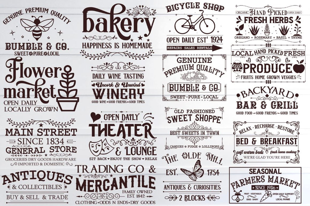 Farmhouse Home Sign SVG Bundle - So Fontsy