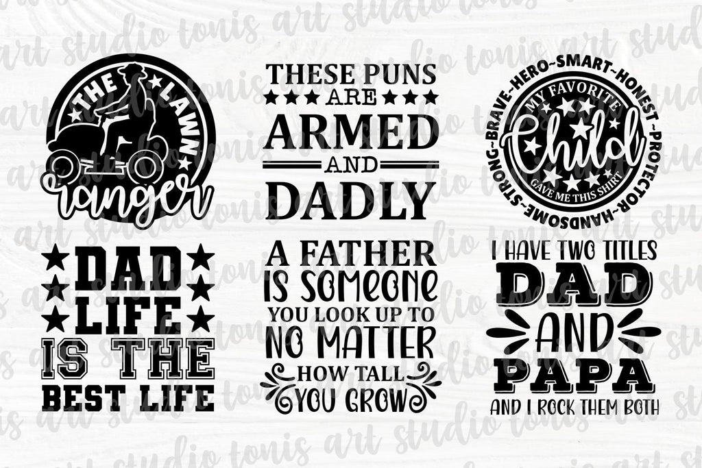 Father's Day Bundle of 20 | Dad SVG Bundle | Dad Cut Files - So Fontsy