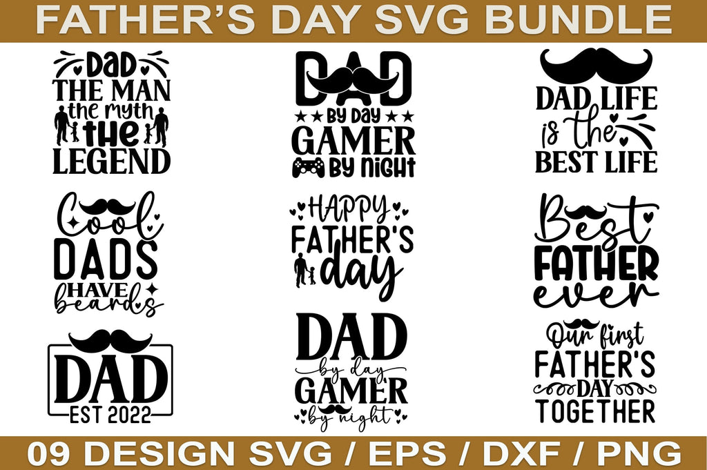 Fathers Day SVG Bundle - So Fontsy